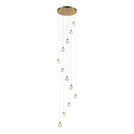 SL6114.203.12 Светильник подвесной ST-Luce Золотистый/Прозрачный LED 12*3W 3000K КАСКАТО 500_191_2946751